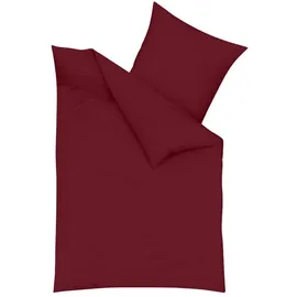 Traumschlaf Uni Feinbiber bordeaux 240 x 220 cm + 2 x 80 x 80 cm
