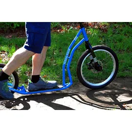 Yedoo Scooter Yedoo Four Tretroller mit Luftreifen 20/16 und Scheibenbremsen Blau Blau