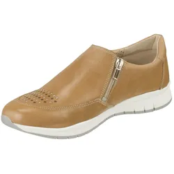 Slipper LEI BY TESSAMINO "Teresa", Damen, Gr. 37, braun, Leder, casual, Schuhe, mit auffälligen Metall-Nieten