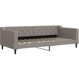vidaXL Tagesbett Ausziehbar mit Schubladen 90 x 200 cm taupe