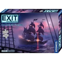 Kosmos EXIT-Das Spiel+Puzzle Das Gold der Piraten, 14 Stück(e), 12 Jahr(e)
