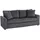 Homcom 3-Sitzer-Sofa Cordbezug Dunkelgrau