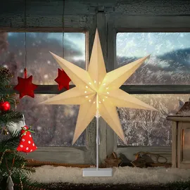 CASARIA Weihnachtsstern mit Ständer Beleuchtet 60 cm