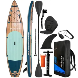 Neo-Sport Stand Up Paddle Board 350 x 81 x 15 cm Blau/Braun