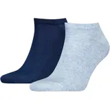 stichd b.v. Sneaker-Socken im 2er-Pack, Bleu Melange, 39/42