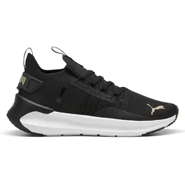 Puma Softride Symmetry Fuzion WN's, Weiblich Straßen-Laufschuh, PUMA Black-PUMA Gold,