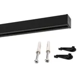 deco-raum Gardinenschiene Maß 1-Lauf Square 60cm