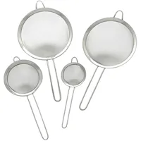 Gräwe Küchensieb Set 4-teilig Ø 8 / 12 / 18 / 20 cm Edelstahl Silber