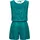 Ragwear Jumpsuit Zella schicker, kurzer Damen Overall mit floralem Print blau XXL (44)