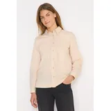 Cecil Langarmbluse in beige -