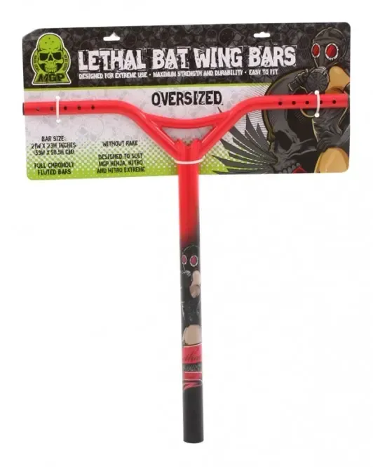 MADD STRAIGHT LETHAL OVERSIZE Bat Wing red