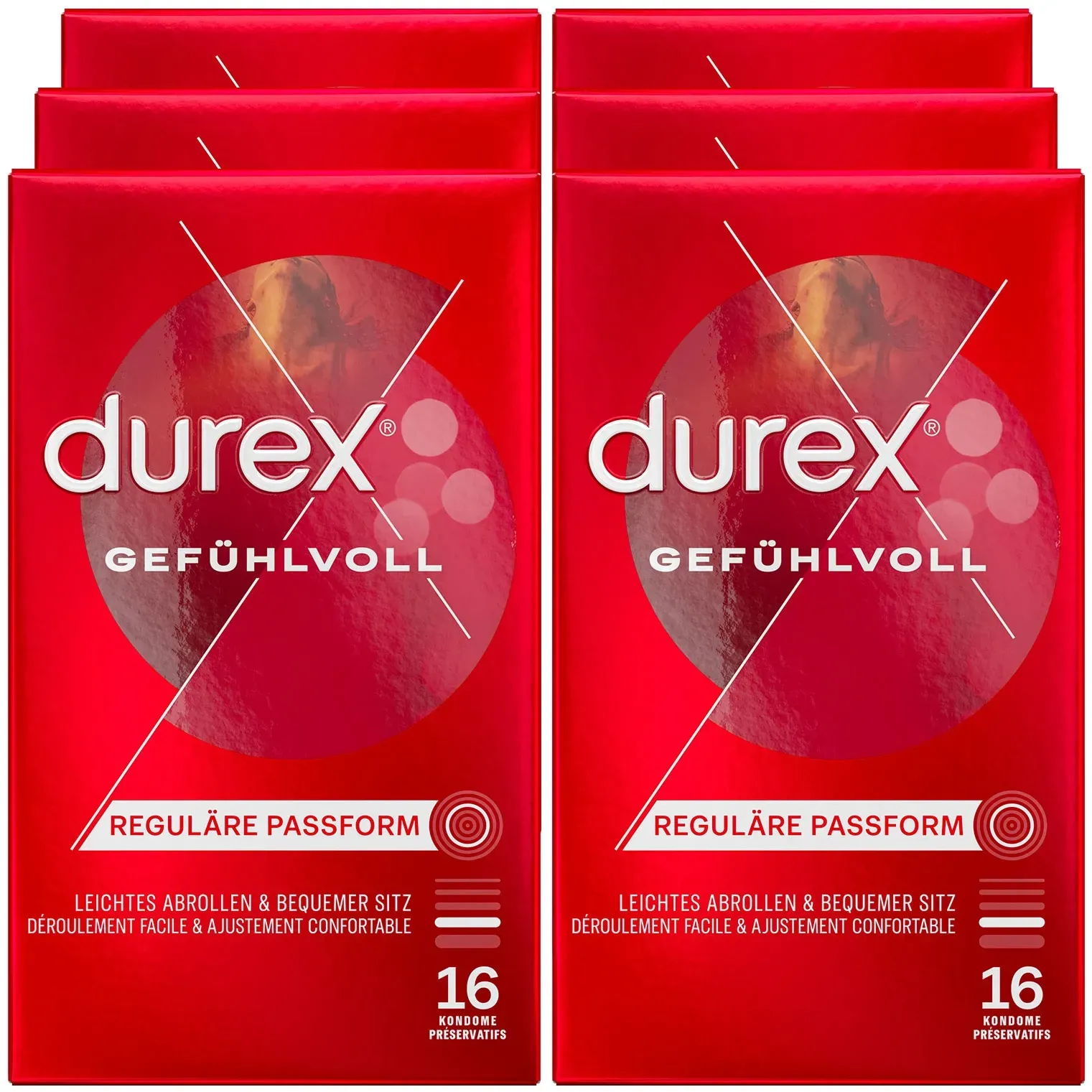 Durex Kondome Gefühlvoll 16 ST , 6er Pack