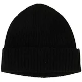 Kate Storm Beanie Damen Strickmütze aus Wolle und Kaschmir schwarz