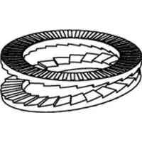 Heico Keilsicherungsscheibe R 88032 HLK-27 Stahl zinklamellenb. geklebt 25St.
