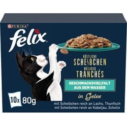 Felix  Köstliche Scheibchen 10 x 80 g Geschmacksvielfalt aus dem Wasser