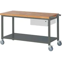 Stier Fahrbare Werkbank Premium mit 1 Schublade und Ablageboden