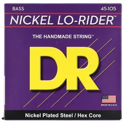 DR Strings NICKEL LO-RIDER - Nickel Plated Bass Strings: Medium 45-105 - Saiten E-Bass