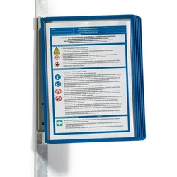 Durable Sichttafelsystem Vario Magnet Wall 5 grau 5 Tafeln dunkelblau Packung mit 5 Stück