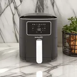Kochmaster FrymaxX AirFryer 5,5L Heißluftfritteuse mit Digitalem Touchscreen - Schwarz/Silber - Schwarz/Silber