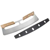 Westmark Wiegemesser Pro 35 cm 1-tlg. Ergonomischer Holzgriff Schwarz/Braun/Silber/Weiß