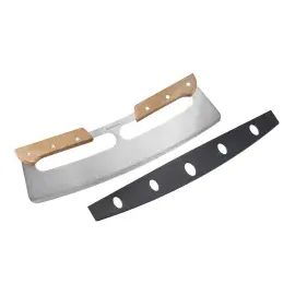 Westmark Wiegemesser Pro 35 cm 1-tlg. Ergonomischer Holzgriff Schwarz/Braun/Silber/Weiß