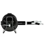 Cordial 15670 RJ45 Netzwerkkabel, Patchkabel CAT 6a S/FTP 50.00m Schwarz PUR-Mantel 1St.