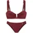LASCANA Bandeau-Bikini Damen Rot 38 Cup A/B