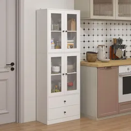 Homcom Küchenbuffet 59 x 30 x 170 cm Weiß