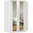 WIMEX Eckschrank 95 x 198 x 95 cm Weiß