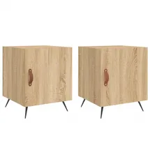 vidaXL Nachtschrank Sonoma-Eiche 40 x 40 x 50 cm Braun