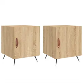 vidaXL Nachtschrank Sonoma-Eiche 40 x 40 x 50 cm Braun