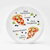 VAN WELL Pizzateller Margherita 30,5 cm 6er Set bunt