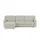 Smart Eckcouch Mikrofaser 2-Sitzer Grau