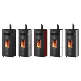 Justus Norta Pelletofen Seidenweiß 8 kW