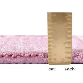Tom Tailor Shine uni Kurzflorteppich 250 x 350 cm rose