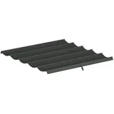 Outsunny Ersatzdach für Pergola 2,5 x 2,55 m Grau