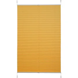 K-HOME Klemmfix-Plissee 25 x 130 cm Gelb