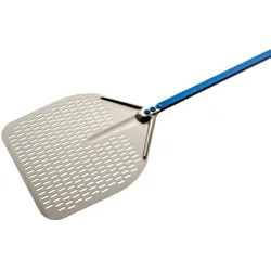 Pizzaschaufel, groß, perforiert, Aluminium