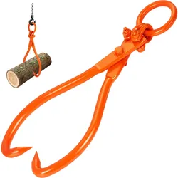 VEVOR Holzrückezange, 18 Zoll, 2-Klauen-Holzhebezange, strapazierfähig, 772 lbs