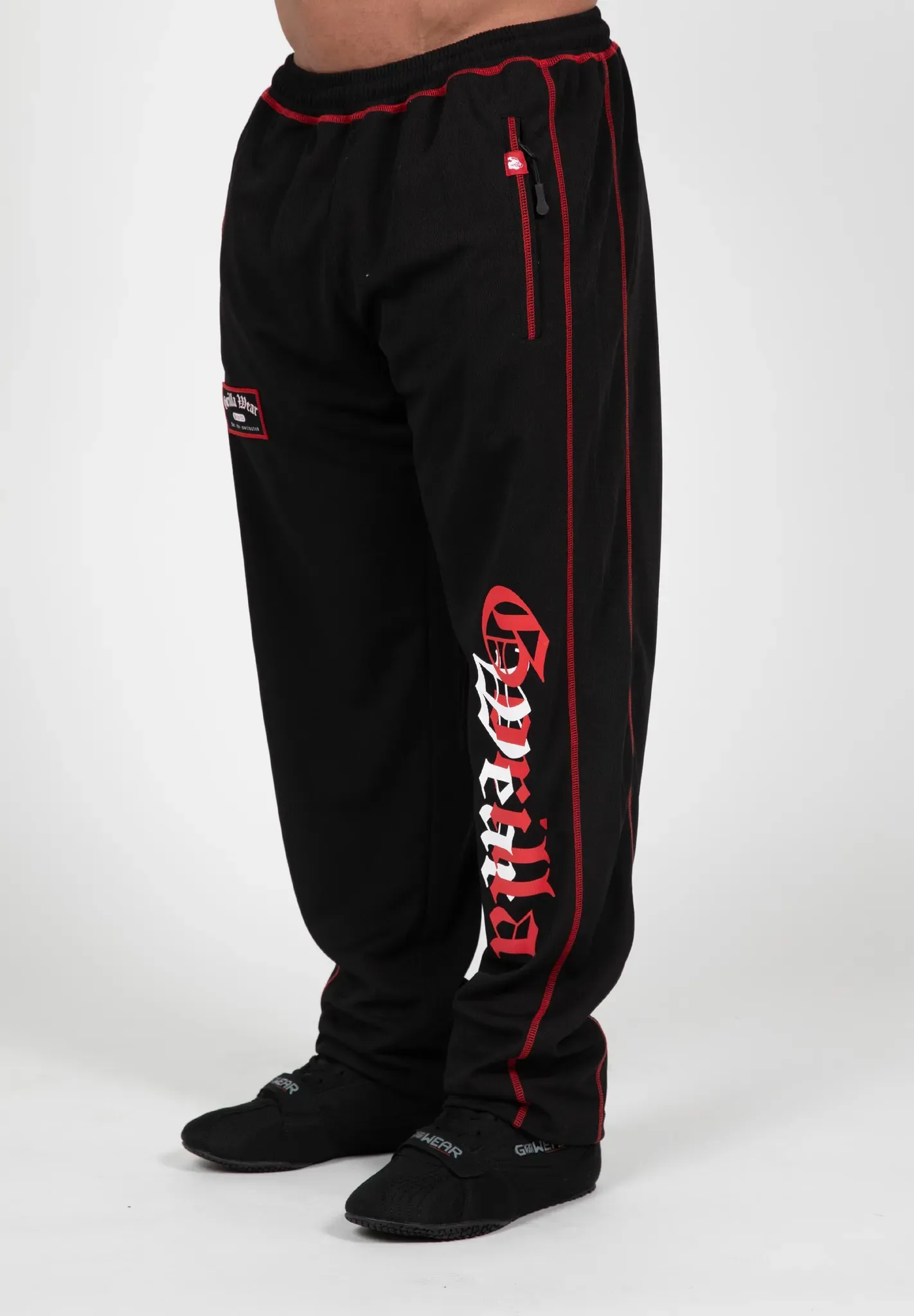 Marlow Mesh Pants - Black/Red - L/XL