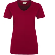 Hakro Damen V-Shirt Mikralinar® weinrot