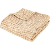 atmosphera createur d ́interieur Fleecedecke 125 x 150 cm Beige