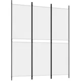 vidaXL Paravent Weiß 150x180 cm Stoff