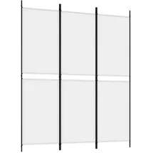 vidaXL Paravent Weiß 150x180 cm Stoff
