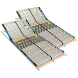 Sleepneo Premium Lattenrost 180x200, Lattenrahmen Buche, 7 Komfortzonen, 42 Latten, Federholzrahmen Made in Germany,  Kopfteil verstellbar, Traglast 150Kg