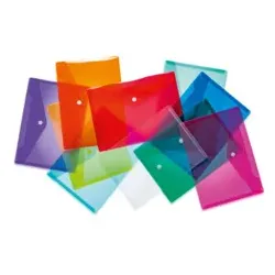 HERMA Brieftasche PP A5 transparent sortiert 20056 Trendfarben