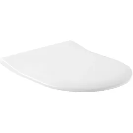 Villeroy & Boch Subway WC-Sitz Slimseat mit Absenkautomatik, abnehmbarer Toilettensitz aus Edelstahl, SoftClosing Funktion weiß