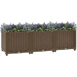 vidaXL Hochbeet 120 x 40 x 28,3 cm Braun