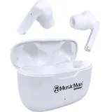 MUSIC MAN BT-X63 In Ear Headset Bluetooth® Stereo Weiß Headset, Ladecase, Touch-Steuerung