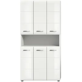 xonox.home Hochschrank Ice 90 x 185 x 30 cm Weiß